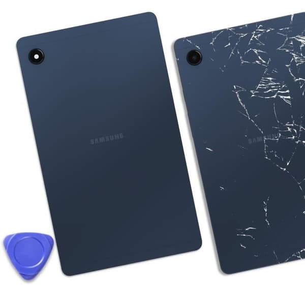 Chassi för Samsung Galaxy Tab A9 med blåt batterilucka som ersättning