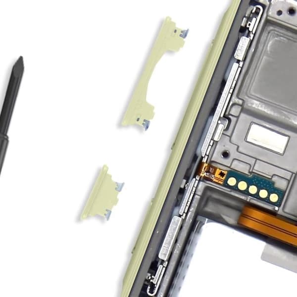 Strömbutton och Volymknapp för Samsung Galaxy A35 5G Grön