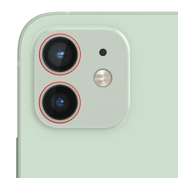 Linskamera bak för iPhone 12 och 12 Mini Grön
