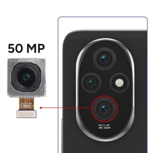 Huvudbakre kamera för Honor 200 Pro 50MP svart