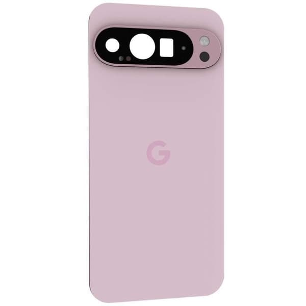 Bakre glas för Google Pixel 9 Pro XL Original Service Pack Google Rosa