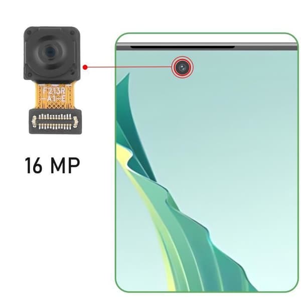 Framkamera för Honor X8a, 90 Lite, Magic 6 Lite, Magic 5 Lite 16MP Svart