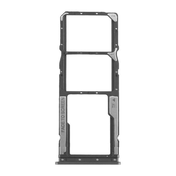SIM-kortslucka för Xiaomi Redmi 12C Dual Nano SIM och micro-SD Svart