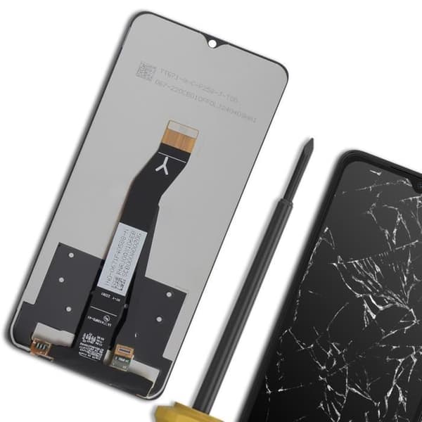 LCD-skärm och touchglas för Xiaomi Redmi A3 svart