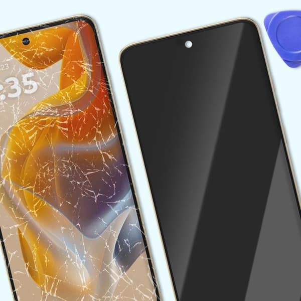 Skärm för Motorola Edge 50 Neo LCD + Pekskärm + Original Motorola Guldchassi