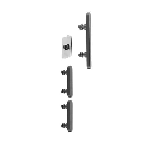 Strömbrytare, Volym och Tyst för iPhone 12 och 12 Pro Svart