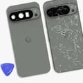 Miniatyrbild 4 av 4: Bakre glas för Google Pixel 9 Pro Original Service Pack Google Grön