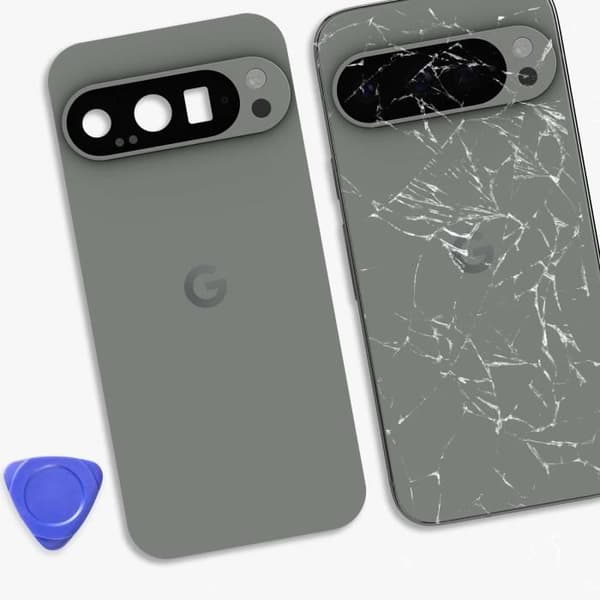 Bakre glas för Google Pixel 9 Pro Original Service Pack Google Grön