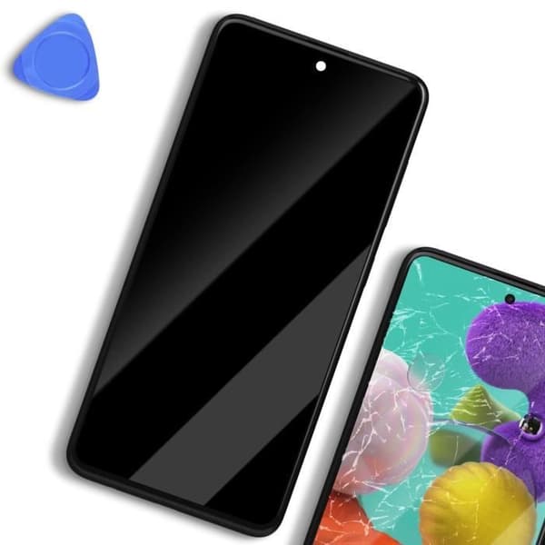 Skärm för Samsung Galaxy A51 LCD + Touchglas + Original Samsung Chassi Svart