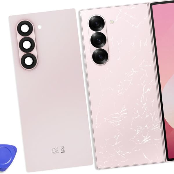 Baksida för Samsung Galaxy Z Fold 6 Original Service Pack Samsung Rosa