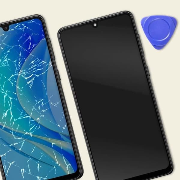 LCD-skärm + Touchscreen för Huawei Nova Y70 med svart chassi