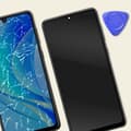 Miniatyrbild 4 av 4: LCD-skärm + Touchscreen för Huawei Nova Y70 med svart chassi
