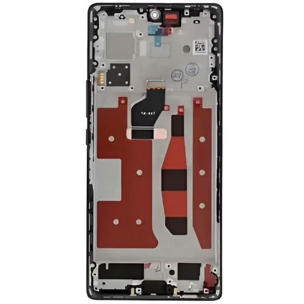 LCD-skärm + Touchscreen för Huawei Nova Y70 med svart chassi