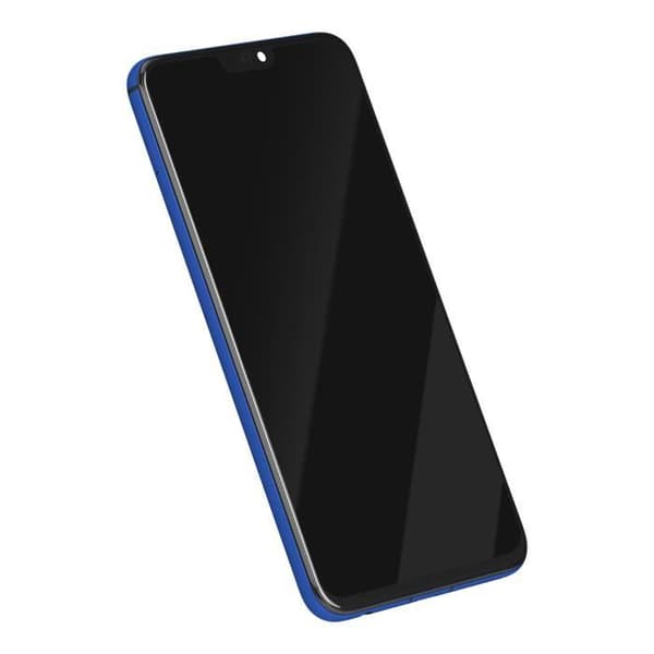 LCD-skärm + Touchglas för Honor 8X med Blå Ram