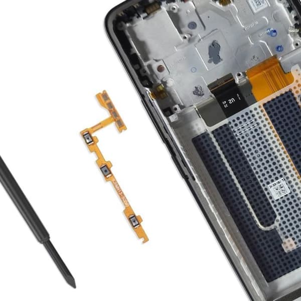 Nappknapp för Power och Volym för Xiaomi Redmi Note 13 5G Svart