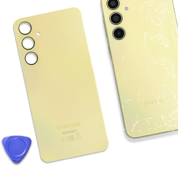 Baksida för Samsung Galaxy A35 Original Service Pack Samsung Grön Citron