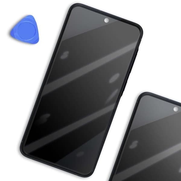 Skärm för Samsung Galaxy A55 LCD + Beröringsglas + Original Samsung Chassi Blå Natt
