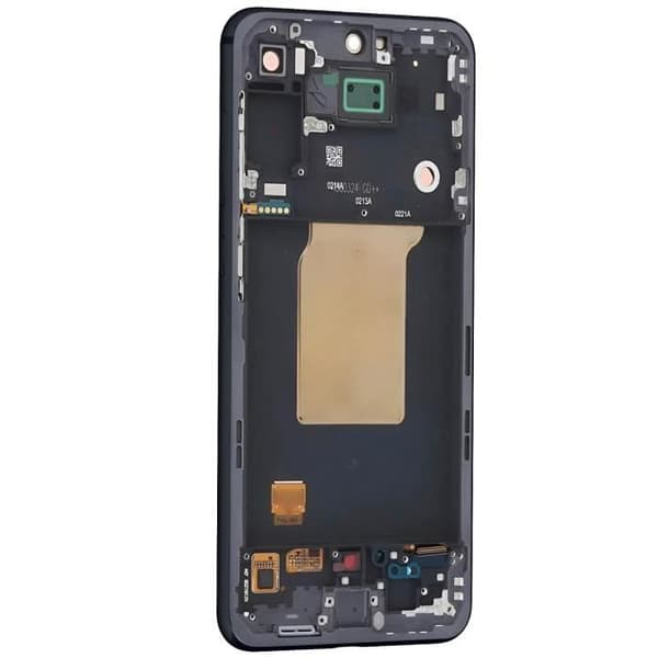 Skärm för Samsung Galaxy A55 LCD + Beröringsglas + Original Samsung Chassi Blå Natt