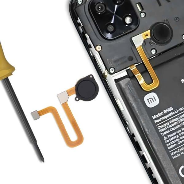 Fingeravtrycksläsare för Xiaomi Redmi 10C och Poco C40 Grå