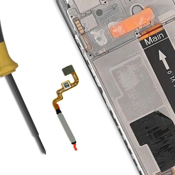 Fingeravtrycksläsare för Xiaomi Redmi Note 11S Vit