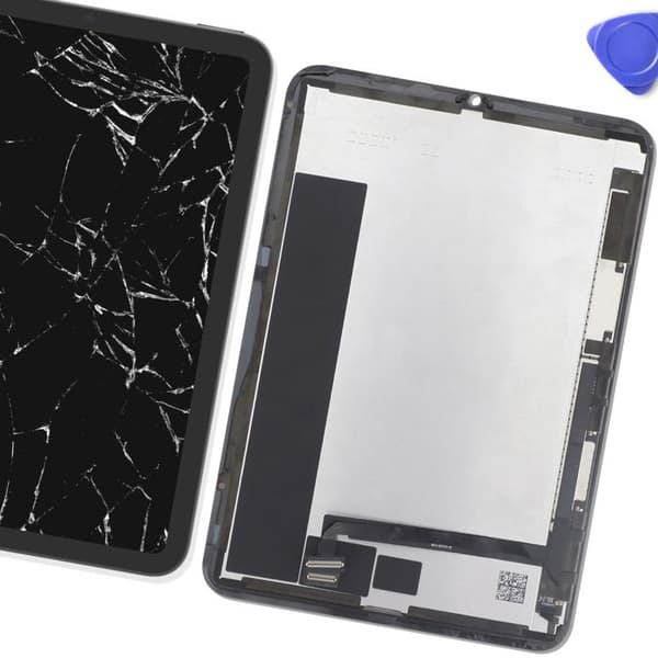 LCD-skärm och Touchskärmsglas för iPad Mini 7 Grå