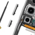 Miniatyrbild 3 av 3: Ström- och volymknapp för Samsung Galaxy S24 FE Grå