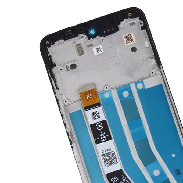 Skärm för Motorola Moto G55 LCD + Fingeravtryck + Original Motorola Chassi Grå