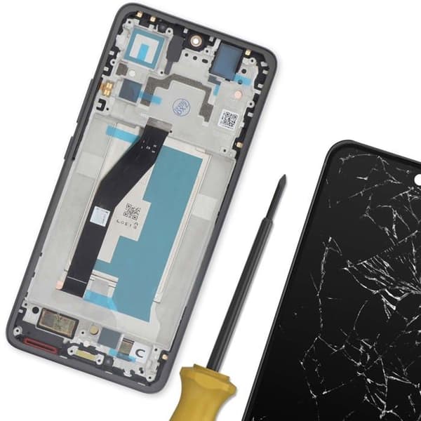 Skärm för Xiaomi 14T LCD + Touchglas + Original Xiaomi Ram Svart