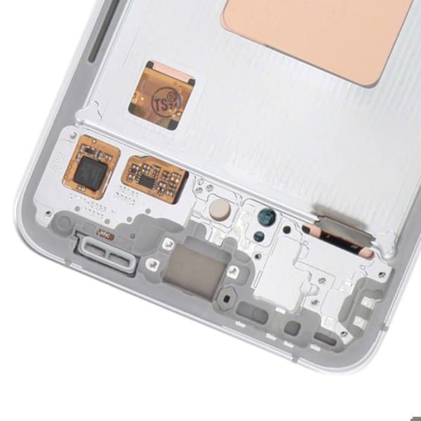 Skärm för Samsung S24 FE LCD + Taktile Glas + Original Samsung Chassi Grå