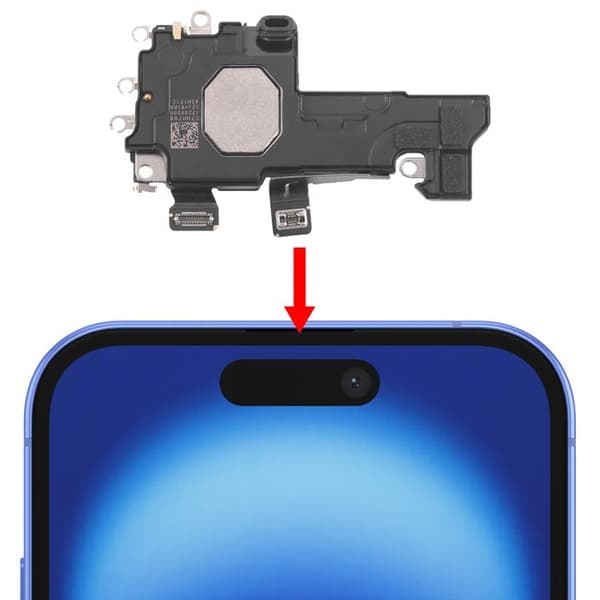 Intern högtalare för iPhone 16 Svart
