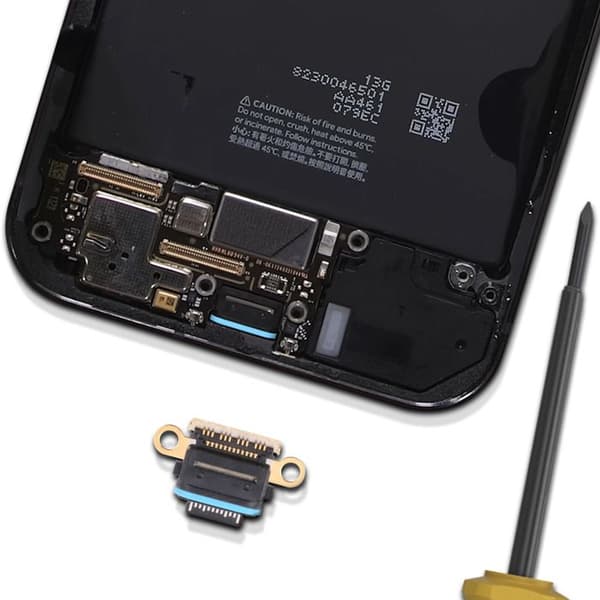 USB-C laddningskontakt för Google Pixel 9 Pro Svart