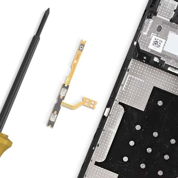 Napp för ström- och volymknapp för Samsung Galaxy A06 svart