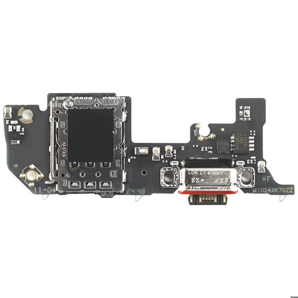 USB-C laddningsanslutning och SIM-kortsläsare för Xiaomi 14T och 14T Pro svart