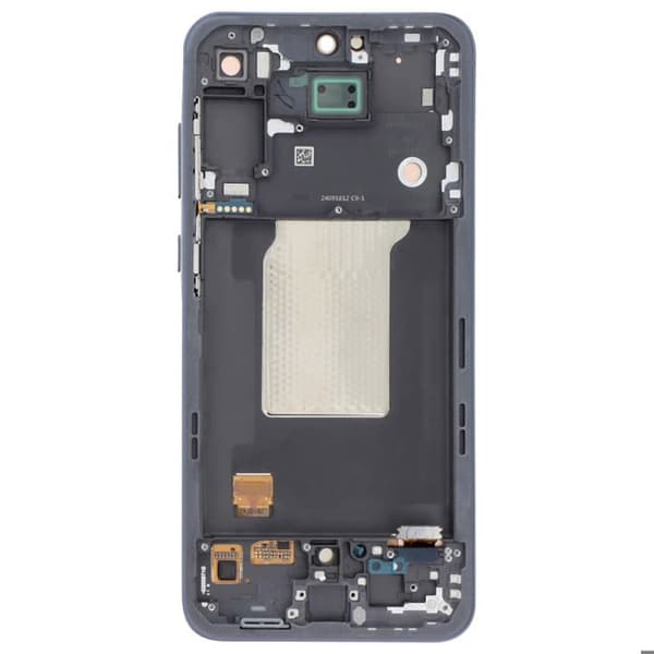 LCD-skärm för Samsung Galaxy A55 med touchglas och svart Relife-chassi