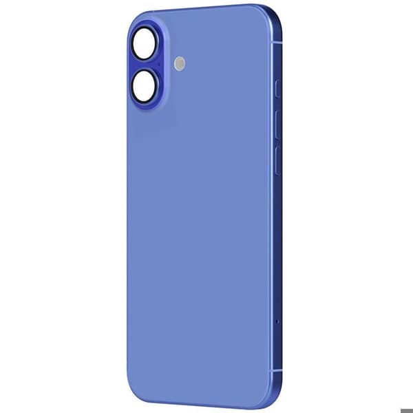 Chassi iPhone 16 Plus med blått bakre glasbyte