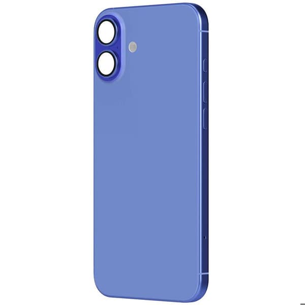 Chassi iPhone 16 Plus med blått bakre glasbyte