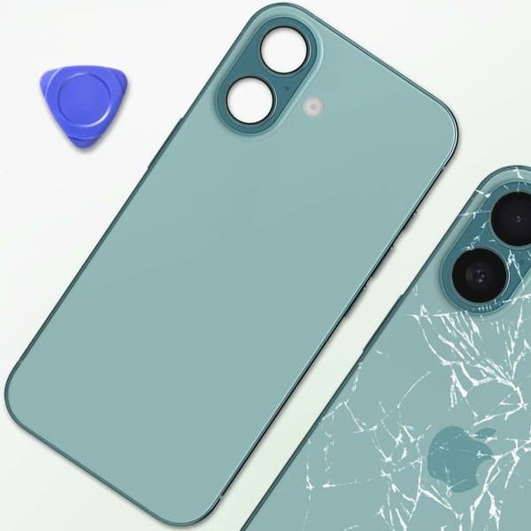 Chassi iPhone 16 Plus med ersättningsbakglas Grön