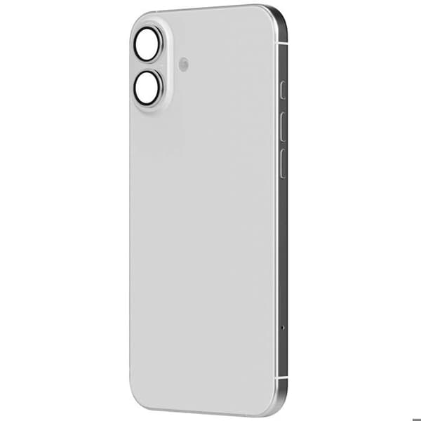 iPhone 16 chassi med vit bakruta för utbyte