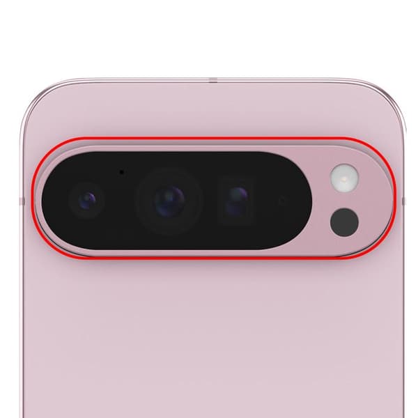 Linskamera bak för Google Pixel 9 Pro XL Rosa