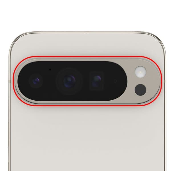 Linskamera bak för Google Pixel 9 Pro XL vit