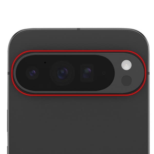 Bakre kamera linse för Google Pixel 9 Pro XL svart