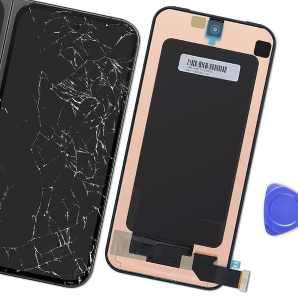 Extern LCD-skärm för Google Pixel 9 Pro Fold med svart pekskärm