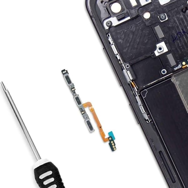 Nappknapp för Power och Volym för Samsung Galaxy S24 FE Original Samsung Svart