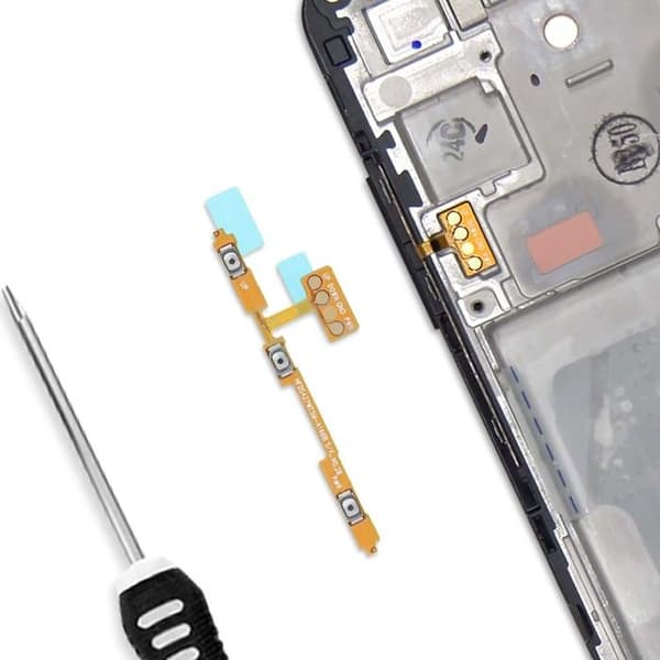 "Napp för strömbrytare och volym för Samsung Galaxy A16 Original Samsung Svart"