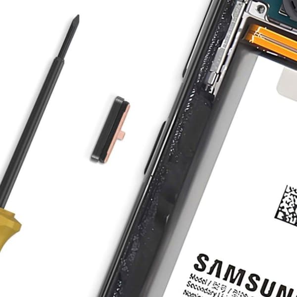 Strömbrytare för Samsung Galaxy S24 och S24 Plus Original Samsung Svart