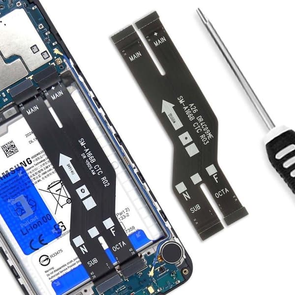 Nappe moderkort för Samsung Galaxy A16 Original Samsung Svart