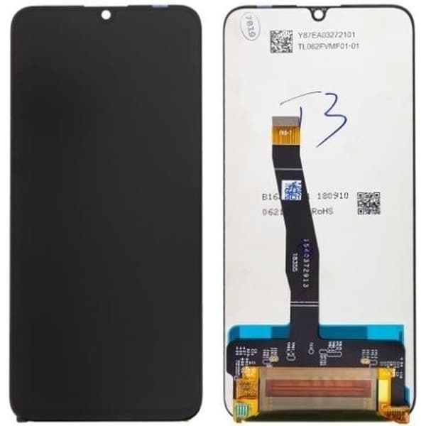 Komplett skärm - Huawei - P Smart 2019 - LCD + Pekskärm - Svart/Grå