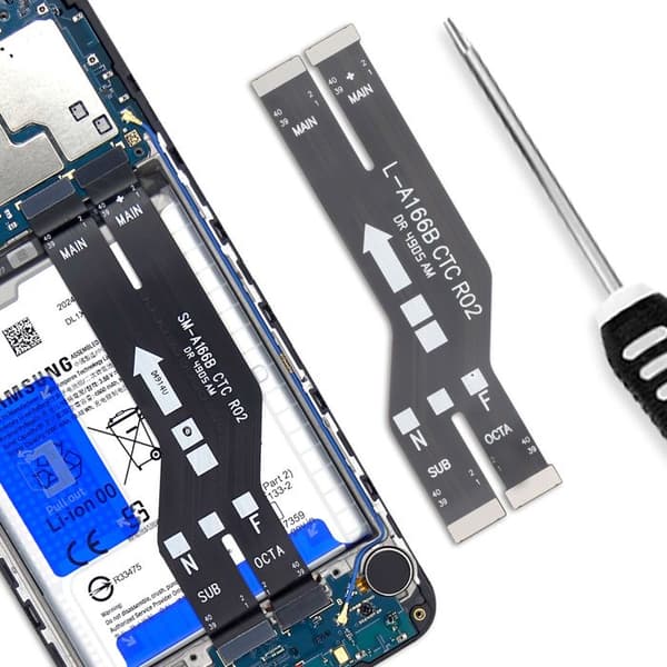 Moderkortsnappe för Samsung Galaxy A16 Svart