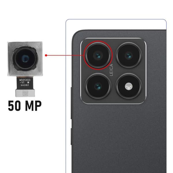 Baks kamera för Xiaomi 14T Relife Svart