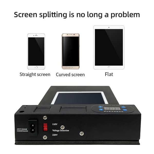TBK-568 LCD-skärmseparator, snabb uppvärmning, dubbel spänning, kompakt design